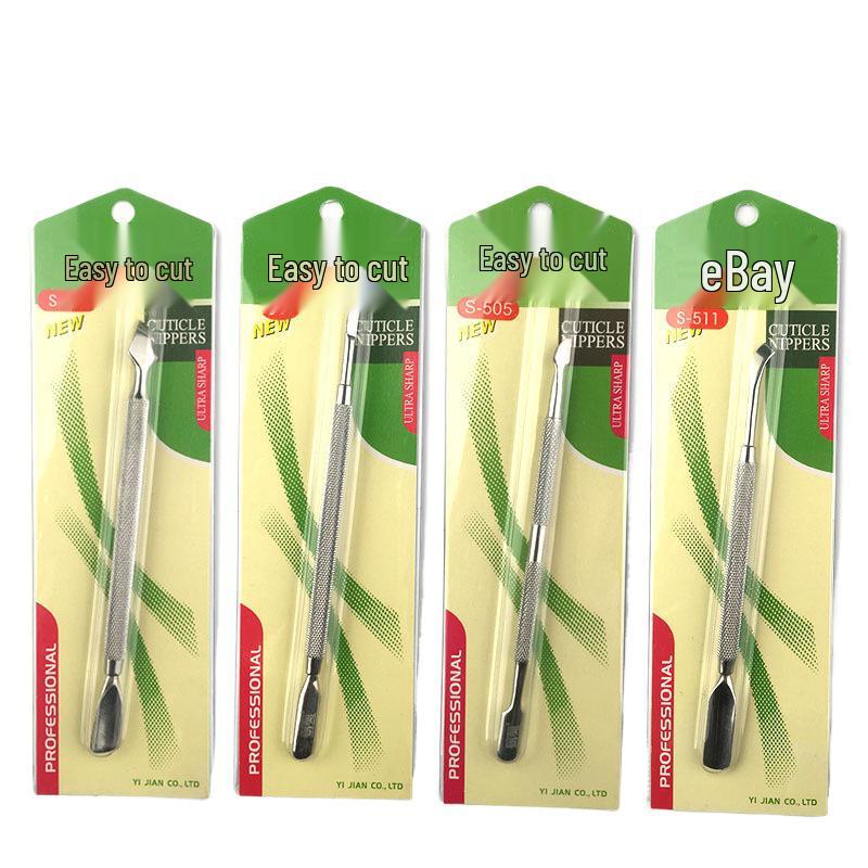 Manicure and Cuticle Pusher Set: Stainless Steel Exfoliating Nail Repair Tool.