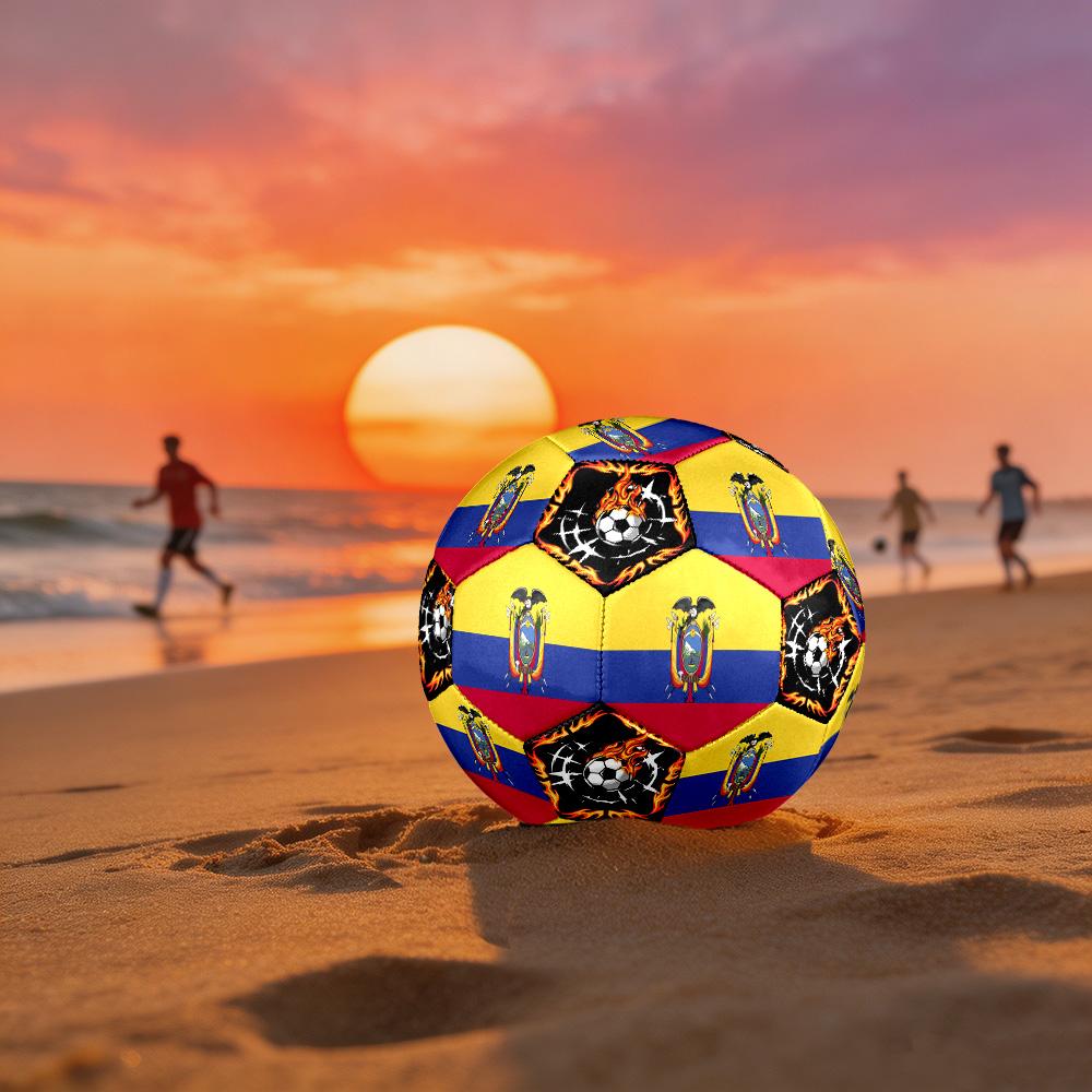 1 pz Pallone da Calcio Tema Sportivo Ecuadoriano Taglia 5 Professionale Partita Allenamento Calcio Sport Indoor & Outdoor Leggero Durevole c6612