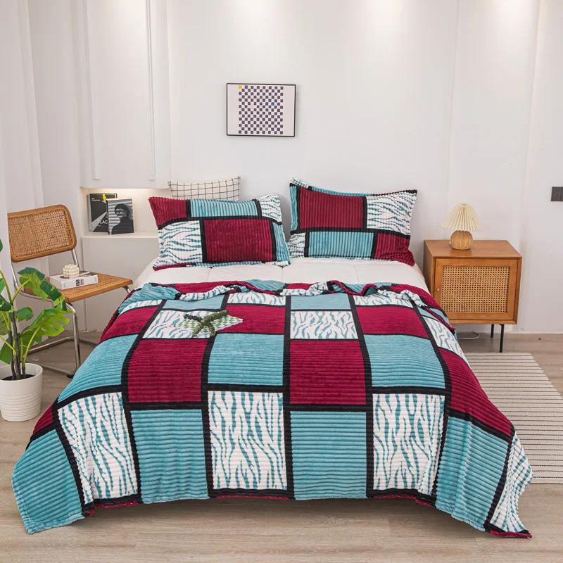 Flannel sheets, warm milk duvet, single and double sided fleece blankets, summer thin blankets, cover blankets