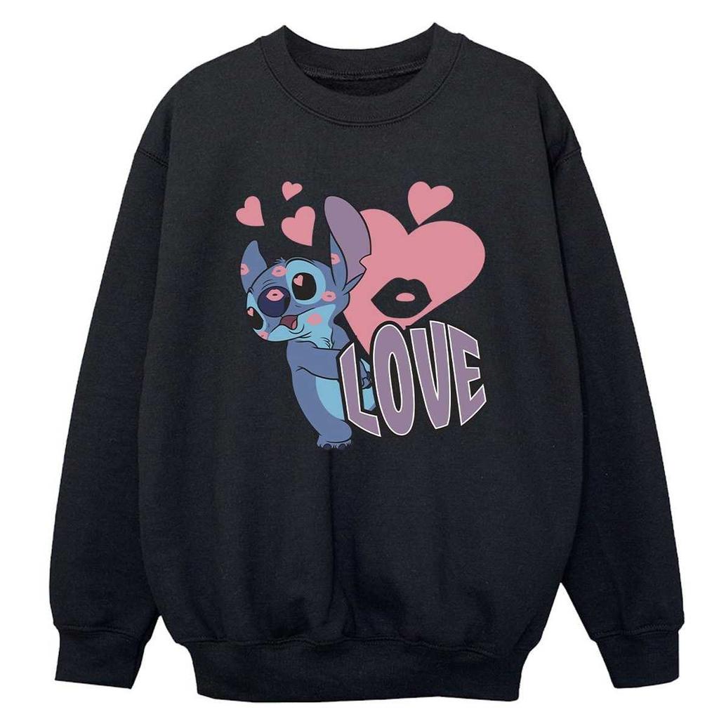 Lilo & Stitch Boys Love Hearts Sweatshirt