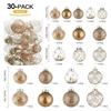 30 Pieces Christmas Tree Decorations Ball Ornaments Decorative Hanging Baubles Charm