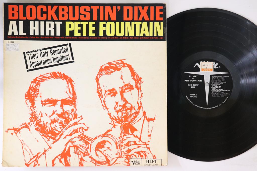 LP Record AL HIRT, PETE FOUNTAIN - Blockbustin' Dixie V1028 VERVE 1961 US Jazz Used