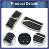 1Set Automatic Footrest Pedals Cover for Mitsubishi Outlander Silver Tone