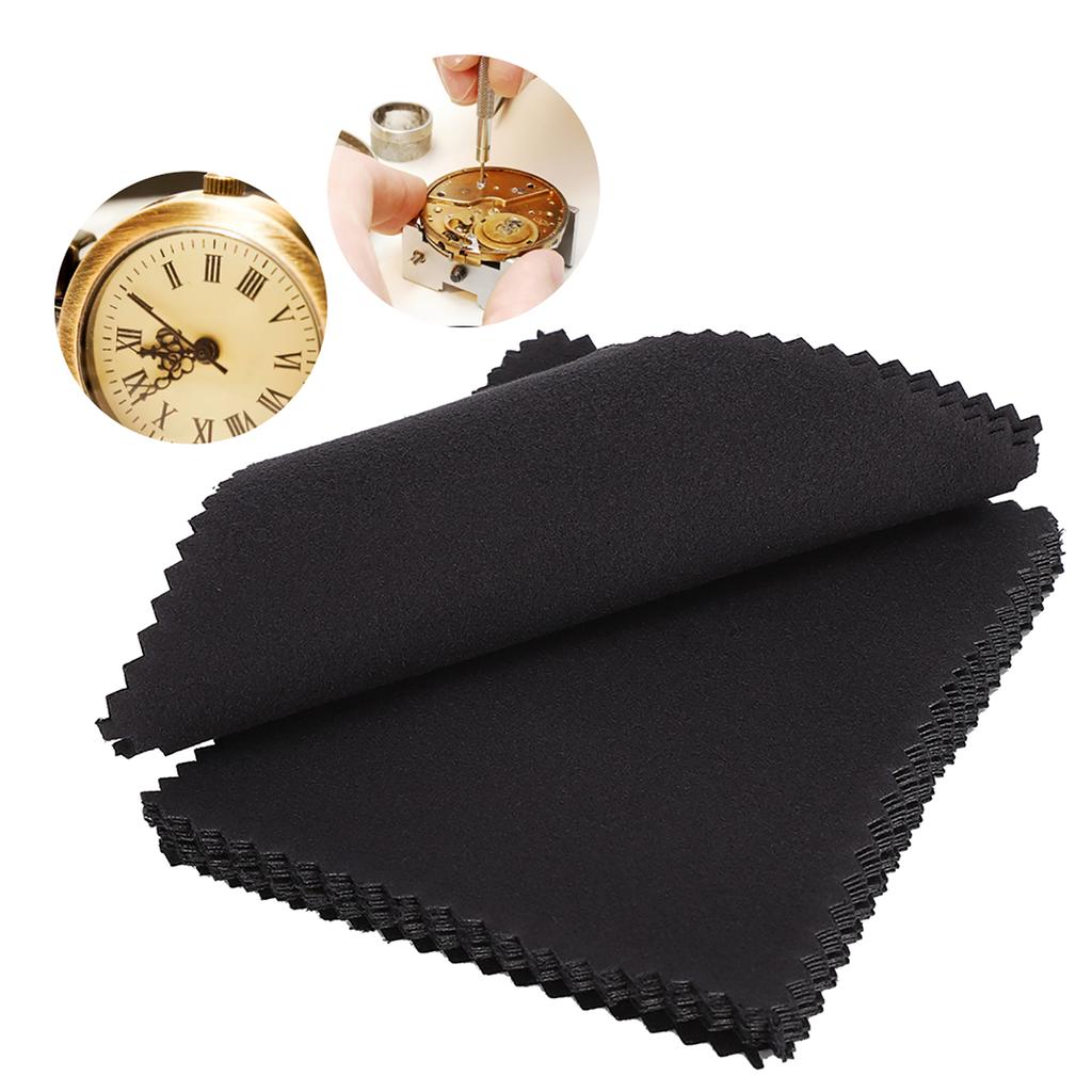 20pcs Double Sided Watch Cleaning Polishing Cloth Watch Cleaner Tool Cloth