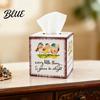 Pastoral Aesthetic Tabletop Bird Watercolor Tissue Box Art Square Decor Iron Bee And Print Decorative