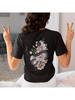 Camiseta com estampa de Ano Novo com cobra