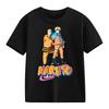 2026 New Naruto Teenager Tshirt Cartoon Character Print Pure Cotton Shortsleeved Roundneck Shirt