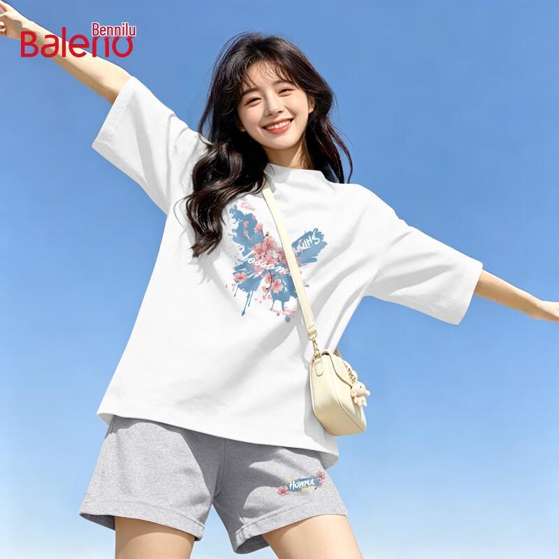Baleno Women's Summer Short-Sleeved Shorts Casual Sport Set