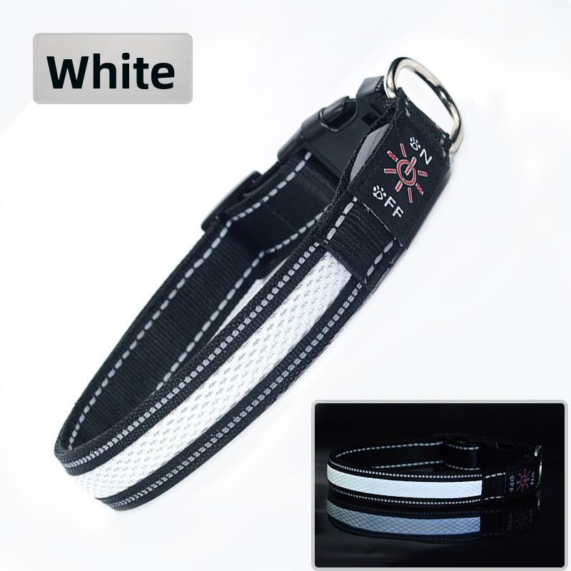 Up Led Light Dog Collar Rechargeable Waterproof Safety Collars Supplies Pet
