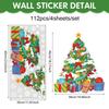 Christmas Snowflake Glass Window Decoration Sticker Self-Adhesive Material Christmas Tree Holiday Party Decorations Wall Sticker
