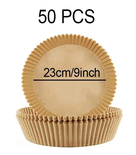 50-300Pcs 23CM Air Fryer Disposable Baking Paper Oven Paper Square 5’5 L Air Frying Paper Air Fryer Paper 23x23 Air Fryer Paper