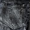 Pantalones de Mopa Baggy Unisex Gótico Retro Y2K Jeans Fantasma High Street Parche Bordado de Araña Hip Hop Streetwear Vaqueros Rectos