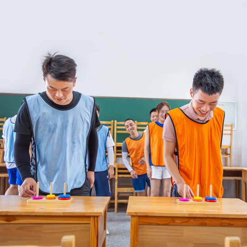 Large 8-Layer Wooden Tower of Hanoi Puzzle