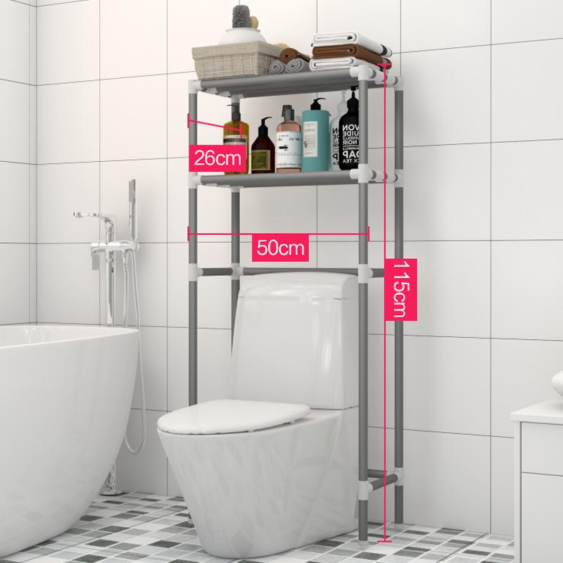 Free Standing 3-Shelf Bathroom Organizer 3-Tier Bathroom Space Saver Bathroom Home Decor HADST 3-Tier Over The Toilet Storage Rack 61.0 x 20.5 x 10.2 inches