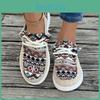 Ethnic Size Large 2025 Comemore Style Flat Bottom Casual Womens Shoes Spring New Breathable Soft Bottom Lazy Shoe Sneaker Sport