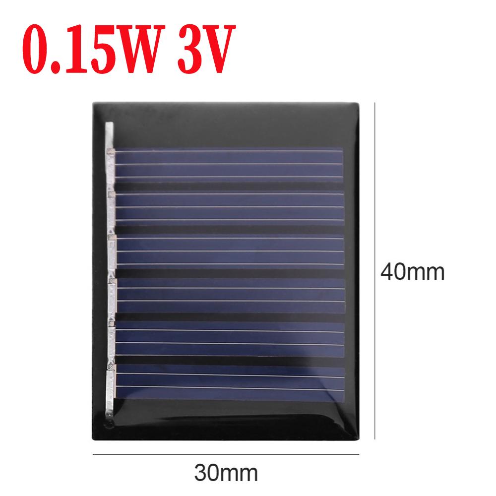 Solar Panel Outdoor 3W/2W/1.5W 5V DIY Solar Cells System for Low-power Electrical Appliances Light Moblie Phone Battery