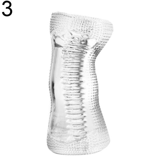 Giocattolo del sesso per l'allenatore del pene degli uomini della tazza dell'aereo del masturbatore del silicone molle trasparente
