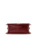 Wine Red Crocodile Pattern Handbag, Glossy Small Square Bag, Suitable for Commuting and Dating