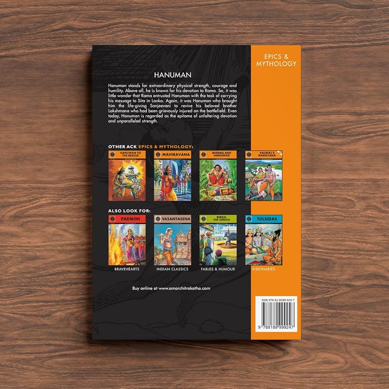 Hanuman: The Epitome of Devotion and Courage Indian Mythology, History & Folktales Cultural Stories for Kids & Adults Illustrated Comic Books Rama