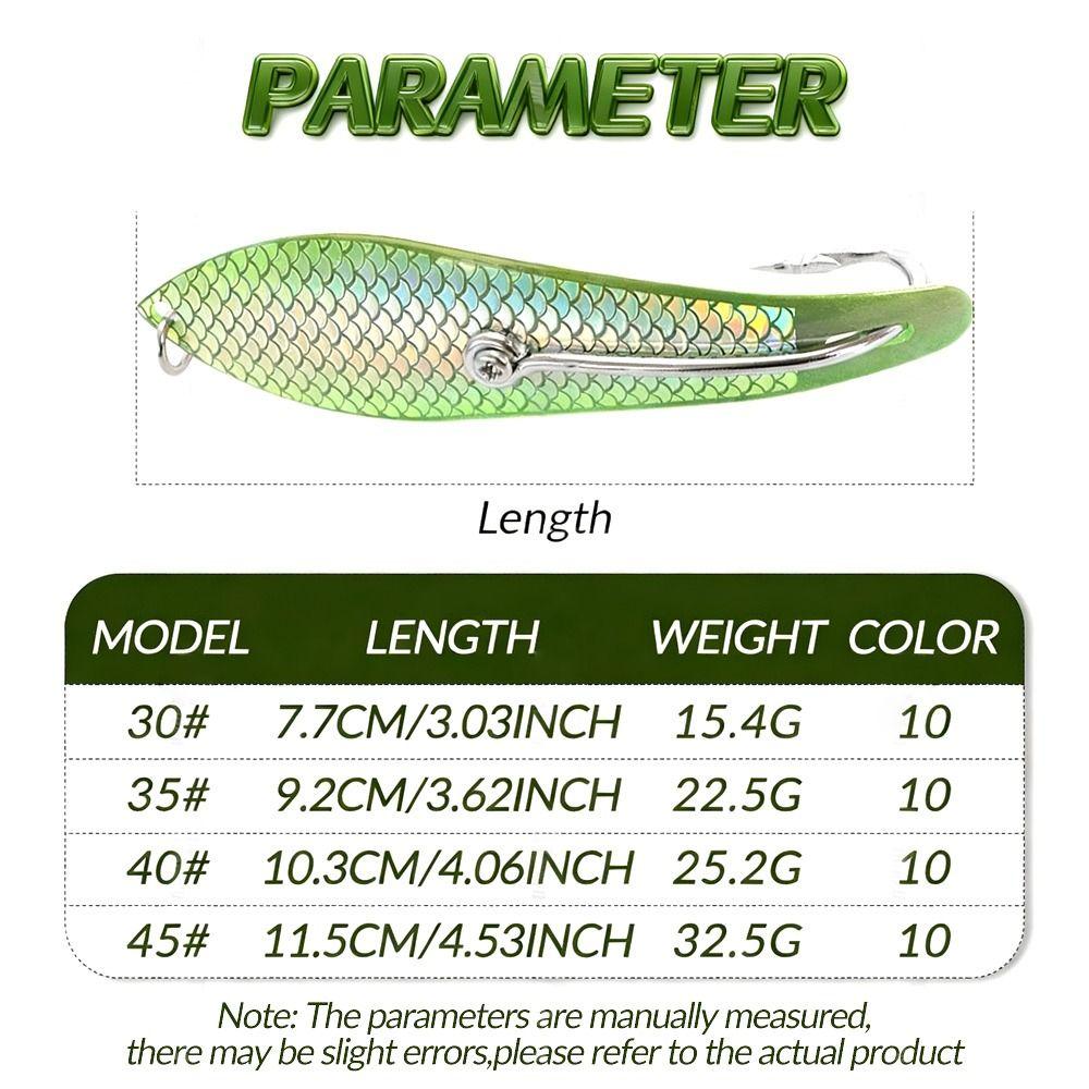 4.06 Inch Fishing Bait 3D Fish Scale Metal Sequin Bait Jig Lure Deep Sea Lure  Trolling Fishing