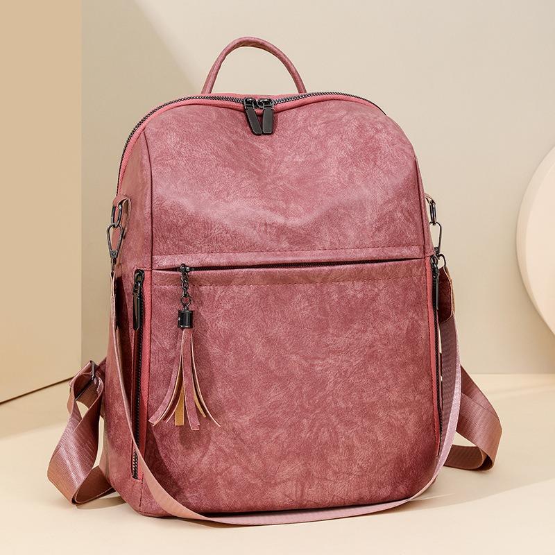 Women's backpack Fashion new retro backpack Multifunctional large capacity simple portable shoulder bag
