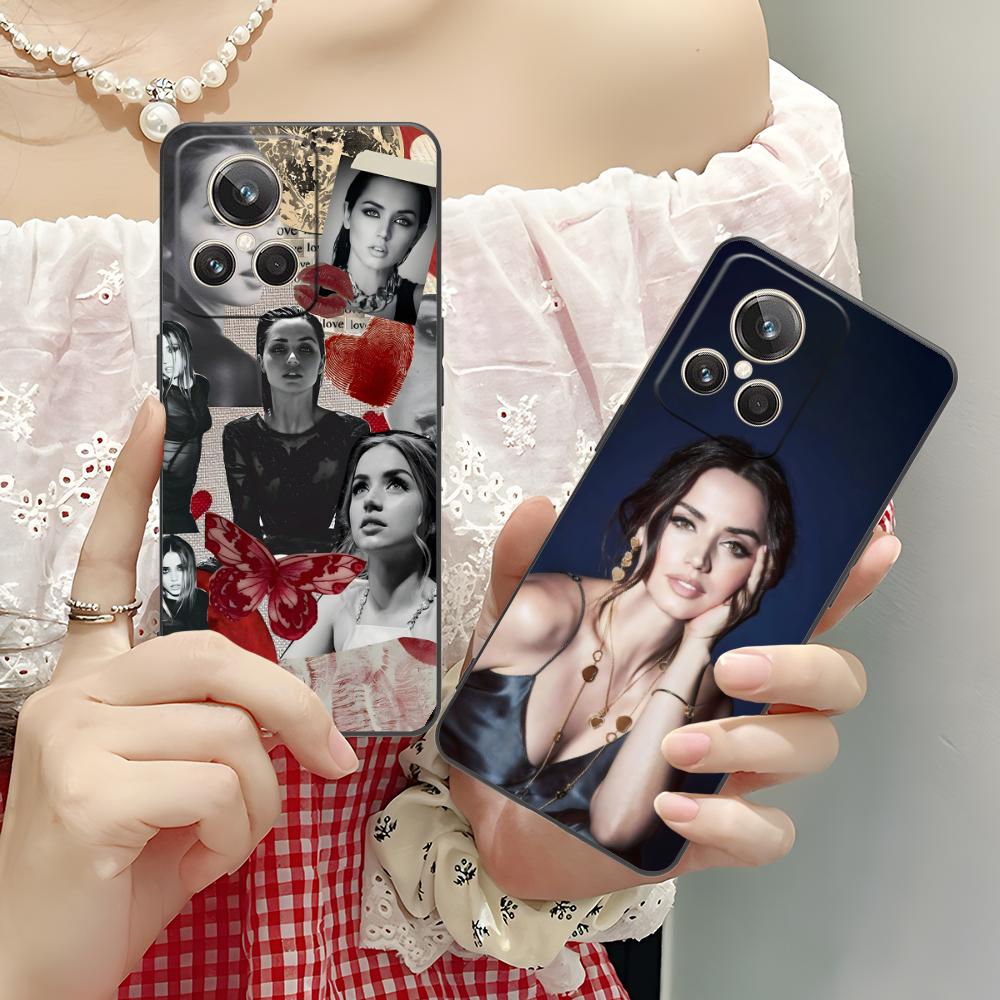 Ana de Armas Matte TPU Mobile Phone Case for Realme GT 8 Neo Pro C75 73 71 C67 65 C55 53 C35 31 C20 15 Colorful Cover