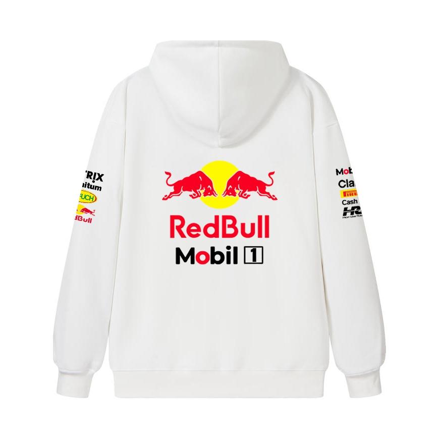 Red Bull F1 Team Zipper Hoodie Verstappen Formula 1 Racing Zipper Sweatshirt Men Women Casual Pullover