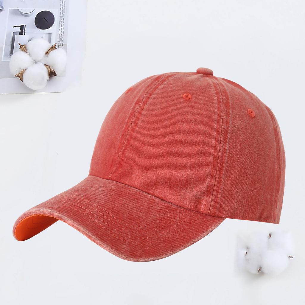 Manufacturers Baseball Cap Washed Cotton Sun Hat Custom Logo Cowboy Soft Top Sunscreen Baseball Cap