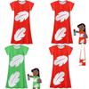 Vestito per Bambina Lilo e Stitch in Tessuto Poliestere con Stampa Astratta per Primavera Autunno Gioco
