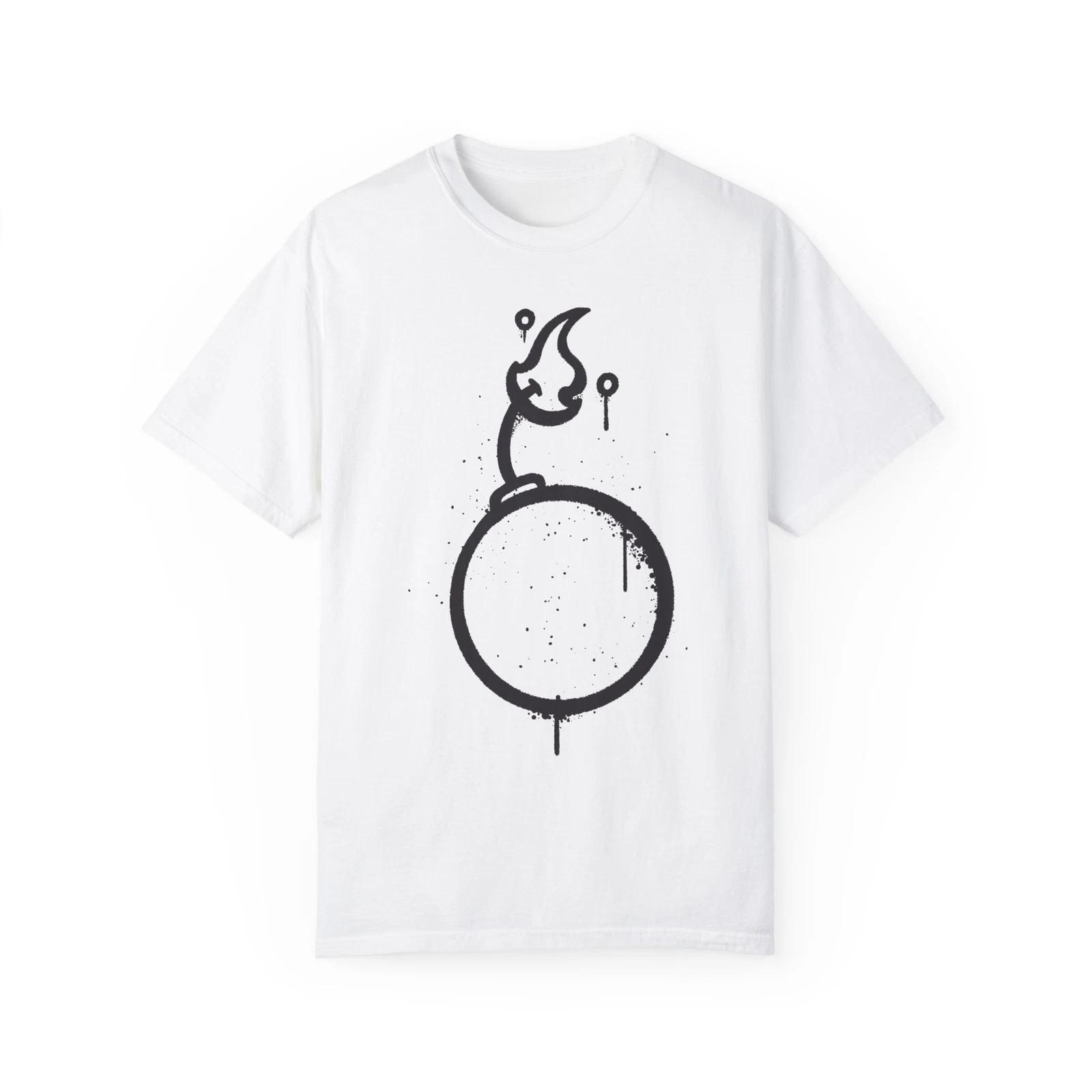 Bomb Drawing Urban Graffiti Art Style :: Unisex Garment-Dyed T-Shirt S
