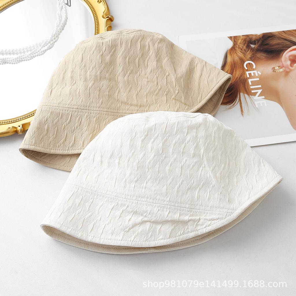 Niche Bucket Hat Women's Spring and Summer Face Small Bucket Hat Simple Sun Hat Versatile Spring and Autumn Basin Hat
