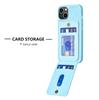 BF28 For iPhone 15 Kickstand Case Matte PU Leather Coated TPU Phone Cover with Card Holder