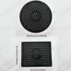 Quadratische Untersetzer-Abtropfmatte, runde Abtropfmatte für Geschirr und Becken, Tischset, Abtropfmatte, Spülbeckenmatte