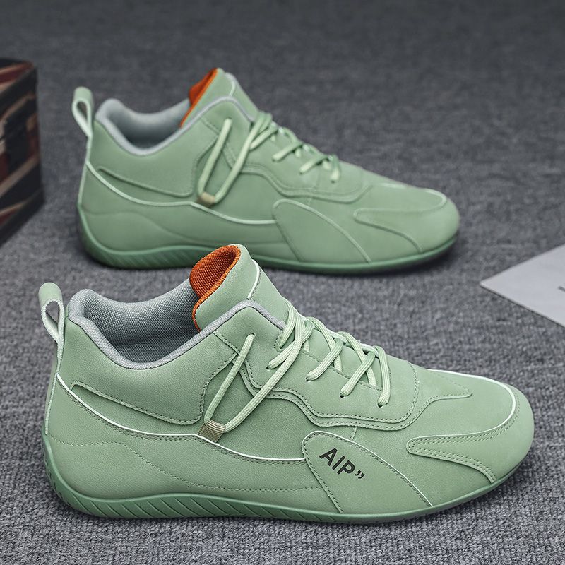 

Trendy shoes versatile outdoor lightweight men s shoes autumn youth flat wear-resistant trend casual sports shoes four seasons 39 [priority for collection] зелёный