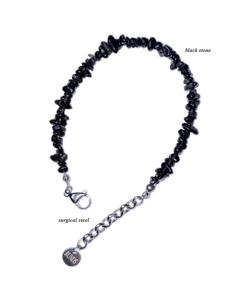 Runds Mini Gemstone Bracelet (Black)