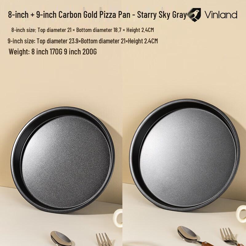 Qiwei UK Carbon Steel Oven Pizza Pan