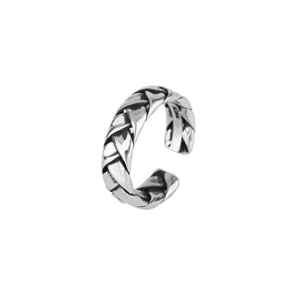 Ring Does Not Fade Niche Design Ins Opening Female High-end Sense Retro Cold Pearl Shell Versatile Irregular