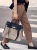 High-grade Canvas Platinum Bag - Women's 2025 Summer Retro, Large Capacity Shoulder Messenger with Wide Strap