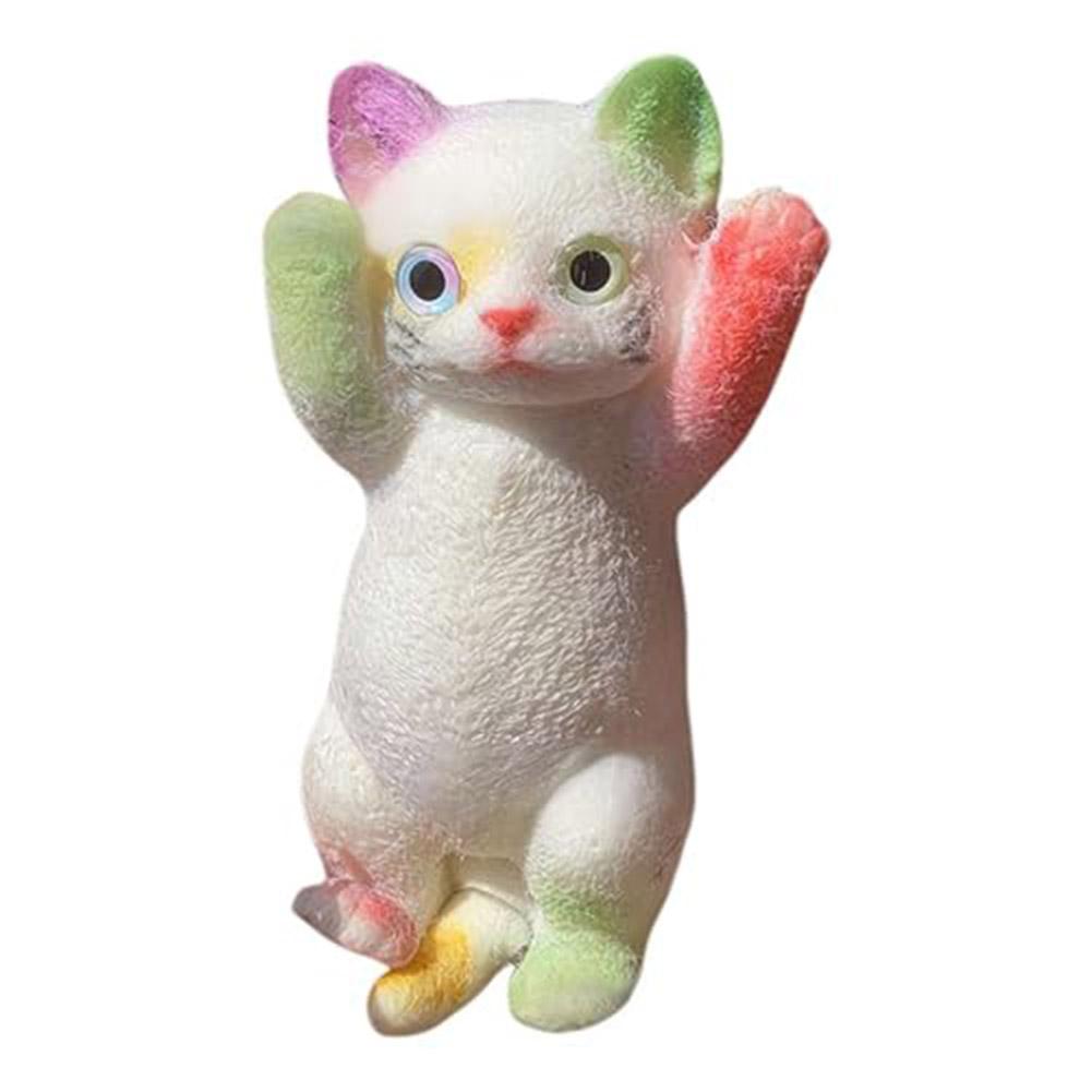 Cat Squeeze Toy Big Cat Pinch Toys Soft TPR Cat Decompression Toy Super Cute Relieving Toy Doll for Kids and Adults