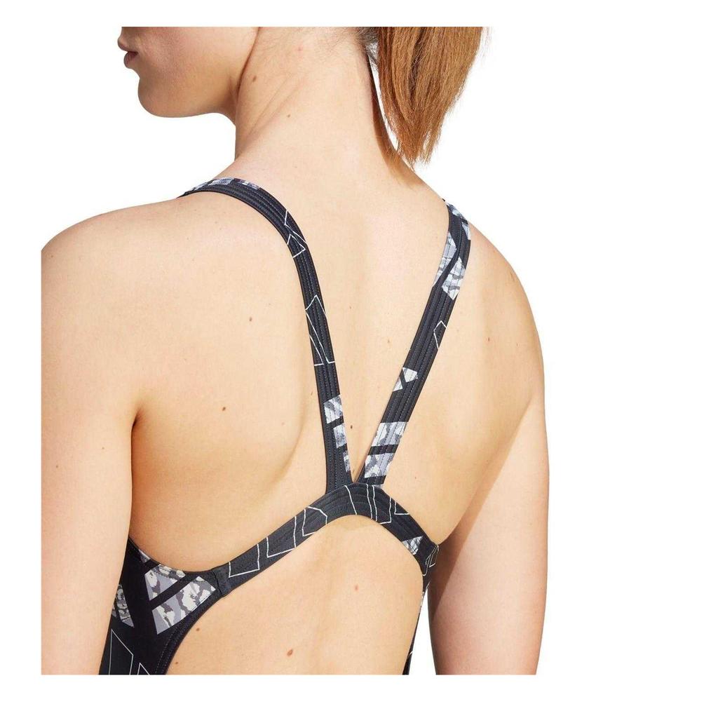 adidas Womens/Ladies Bar Logo One Piece Swimsuit