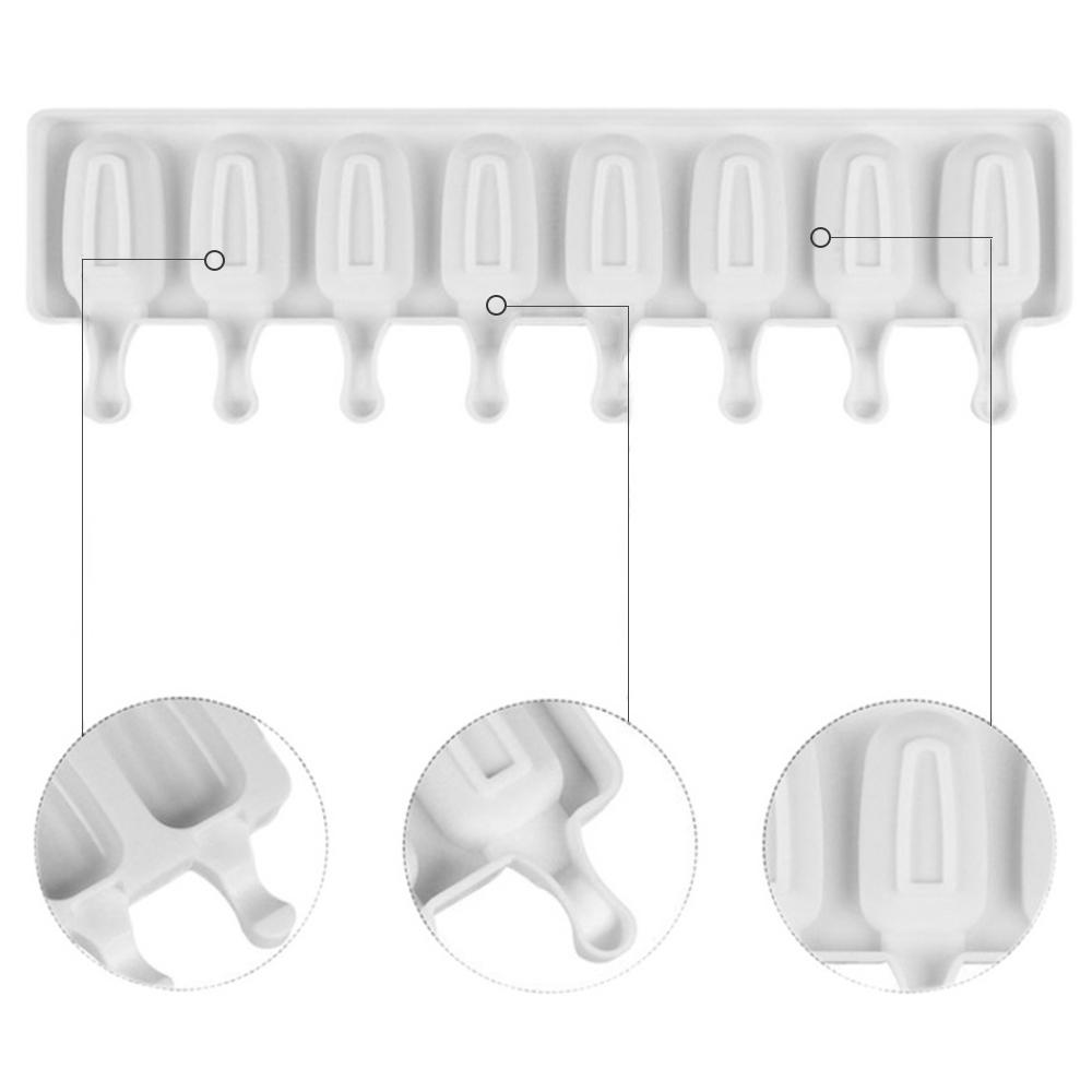 Ice Cream Molds Silicone Food Grade Ice Pop Cube Popsicle Mold With Sticks Dessert DIY Magnum Cake Mold Ice Cream Maker