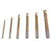 6 Pcs Spiral Saw Drill Bit 3 To 8mm HSS Serrated Side Cutting Drill Bits for Wood Metal Plastic