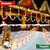 Solar-Powered Candy Cane Lights 1To5 8 Lighting Modes Outdoor Christmas Decoration for Lawn Yard Garden Xmas Tree Lights
