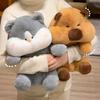 Plush Husky Capybara Toys Cartoon Stuffed Doll Animal Decoration Gifts Kids