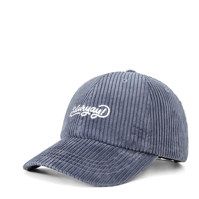 Новая осенне-зимняя ретро вельветовая кепка с вышитыми буквами «уличная сотня» — фото 8