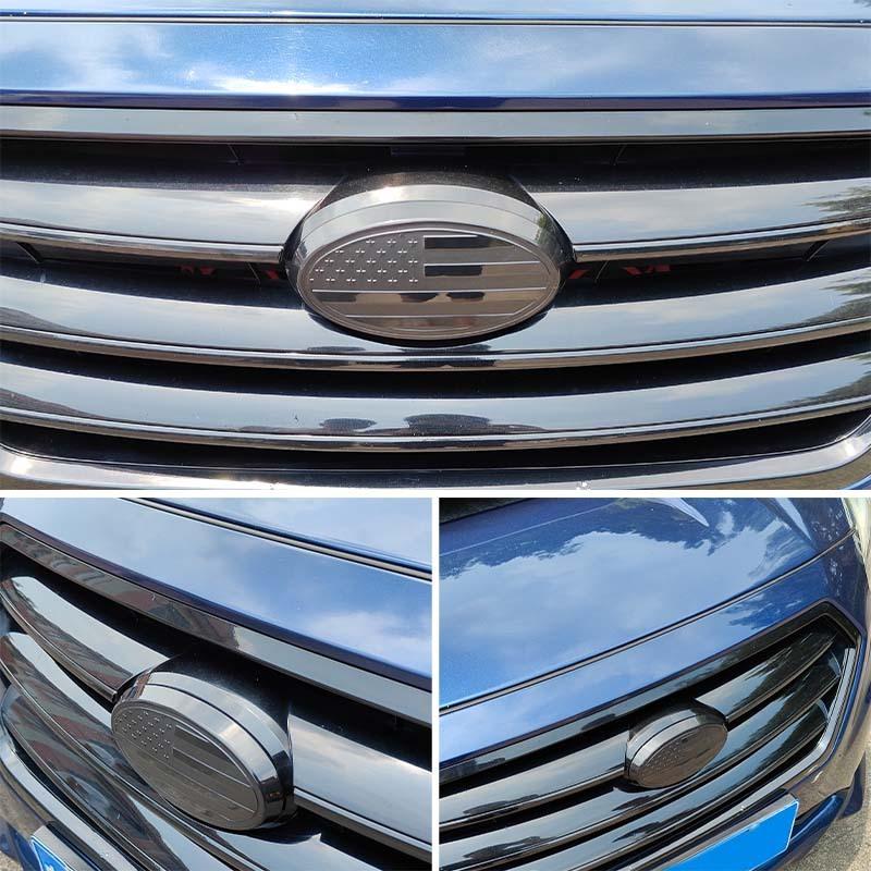 For Subaru Legacy 2015-2024 ABS Black Car Front Frame Cover Decorative Sticker Car Accessories