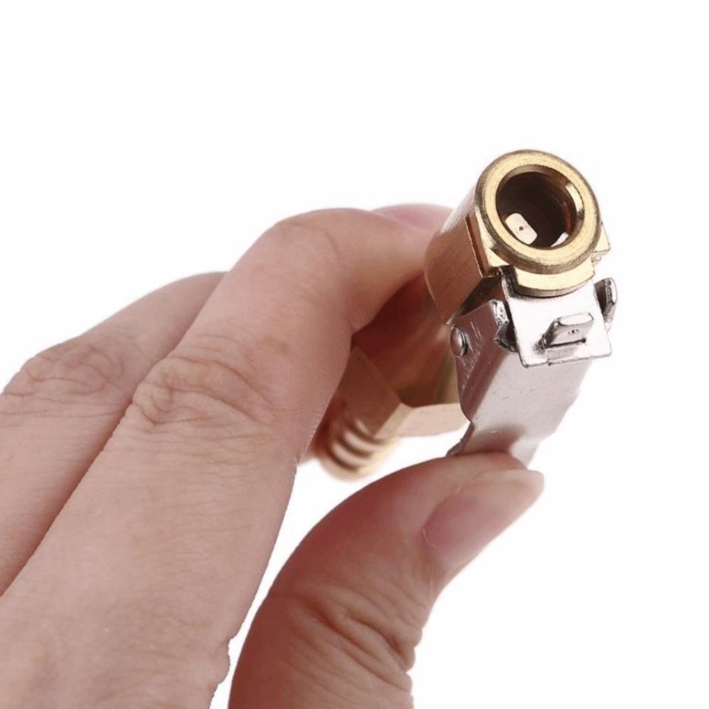 Copper Tire Inflator Adapter 6.5mm Tail Plug Locking Chuck Adapter  Tire Technicians