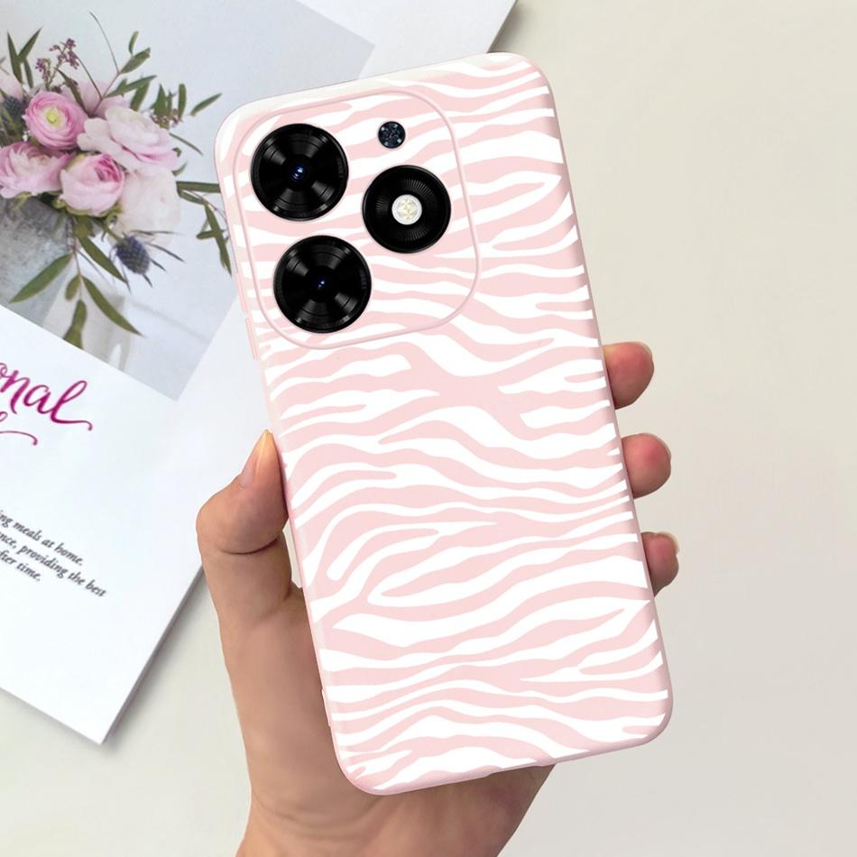 For Tecno Spark Go 2024 Case Cute Flower Love Pattern Candy Color Soft Silicon Slim Phone Back Cover For Spark Go (2024) BG6