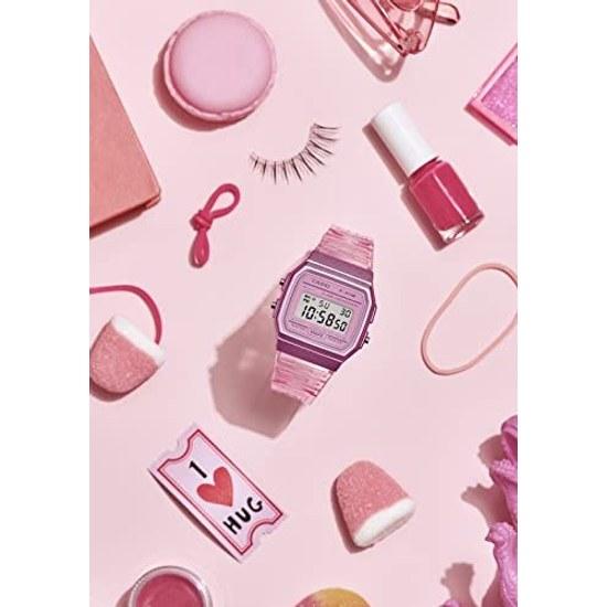 Casio wristwatch Collection F-91WS-4JH Pink