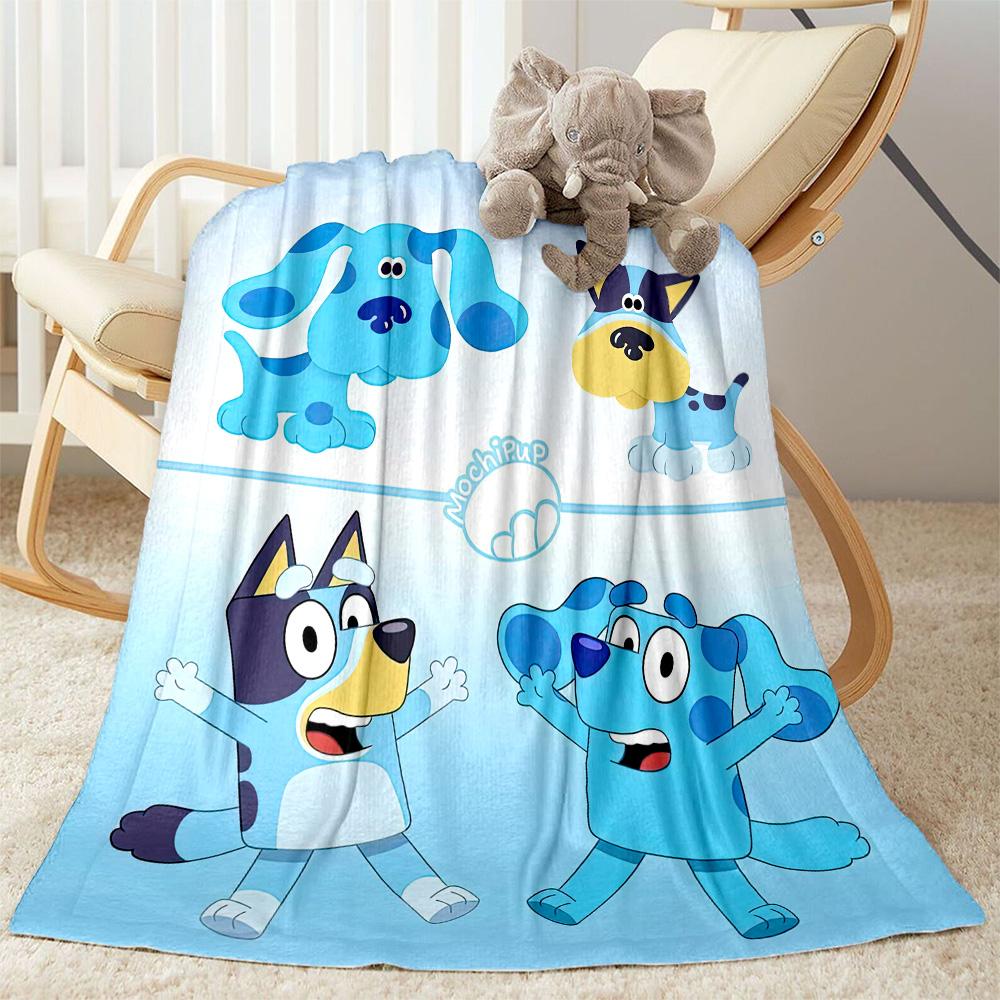 Bluey Style Blankets are suitable for living rooms,making them an ideal choice for outdoor travel and gifts.